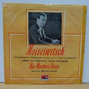 CLP 1008 SCHUMANN GRIEG Piano Concertos MOISEIWITSCH HMV MONO LP EX - Picture 1 of 6
