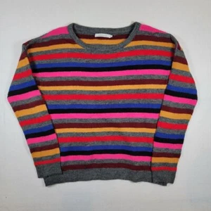 Stitches and Stripes Women's Crewneck Sweater Sz M Medium Colorful Striped - Picture 1 of 7