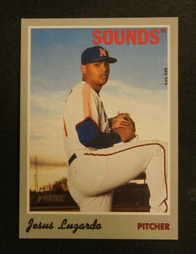 2019 Topps Heritage Minors, Nashville Sounds - JESUS LUZARDO - Image 1 of 1