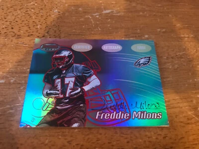 2002 Bowman's Best Red #134 Freddie Milons Autograph Rookie RC Auto  /199 EAGLES - Image 1 of 2