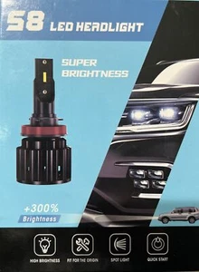 9005 HB4 Car LED Headlight Bulb Pack 20000 Lumen 6500k (Q) - Picture 1 of 12