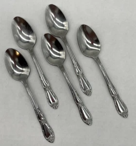 Oneida Silber Wm A. Rogers Fenway Teelöffel Menge 5 Löffel Edelstahl 6" - Bild 1 von 5