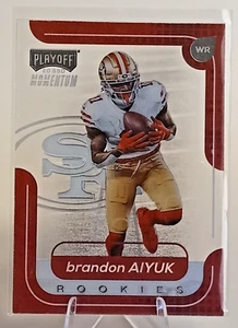 BRANDON AIYUK 2020 PANINI CHRONICLES - PLAYOFF MOMENTUM ROOKIES #M-15 (RC) - Picture 1 of 2