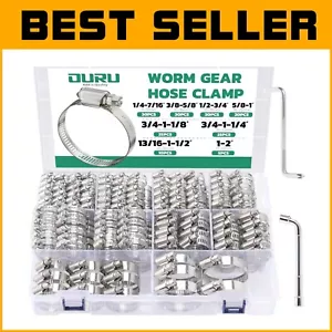 175PCS Adjustable Stainless Steel Hose Clamp Set – Versatile & Durable Solution - Picture 1 of 10