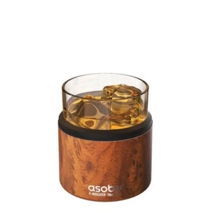 Funda de whisky aislada de acero inoxidable y vidrio ASOBU On The Rocks 10,5 oz - Imagen 1 de 11
