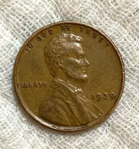 1939 Wheat Penny With No Mint Mark, With DDO Error Coin - Picture 1 of 8