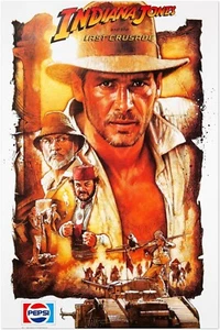 Indiana Jones y la última cruzada - póster de película - anuncio de Pepsi - Imagen 1 de 6
