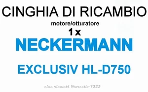 ★ERSATZRIEMEN MOTOR 1x NECKERMANN EXCLUSIVE HL- D750 Super 8mm★ - Bild 1 von 1