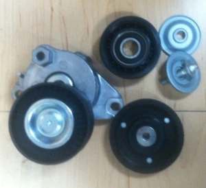 Drive Belt Tensioner +2 Idler pulleys set of For Mercedes Benz 2720270+1419+1019 - Picture 1 of 5