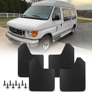 Guardabarros anchos Rally guardabarros protector contra salpicaduras para camioneta Ford E150 E250 E350 Econoline - Imagen 1 de 12
