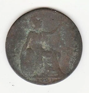 1901 | Half Penny | Great Britain | Victoria | KM# 754 | Good - Picture 1 of 2