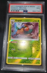 Reverse Holo Folie Ziege # 11/111 purpurrot Invasion Set Pokémon Karten PSA 9 NEUWERTIG - Bild 1 von 2