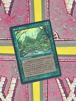 MTG ELVEN FORTRESS (Poole) Fallen Empires (Wyvern Back) (OldManMTG 010-538) - Image 1 of 4
