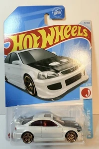 2024 HotWheels J-Imports Honda Civic Si weiß + Kohlefaser brandneu - Bild 1 von 3
