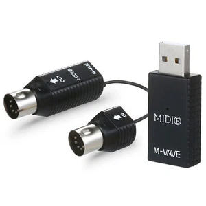 M-VAVE Wireless MIDI Adapter Wireless 5 PIN USB MIDI Interface Ultra Low Latency - Picture 1 of 9