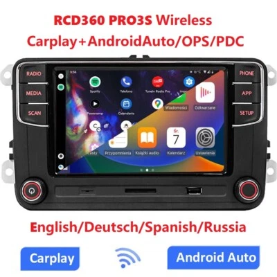 SCUMAXCON Autoradio RCD360 PRO3S Wireless Carplay Android Auto BT OPS Deutsch - Bild 1 von 4