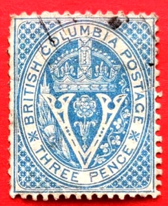 Vancouver Island #7 Perf 14 Seal of British Columbia Used - Picture 1 of 1