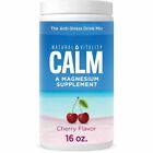 Natural Vitality Calm Anti-Stress Drink Mix, Magnesium Supplement, Cherry, 16 Oz