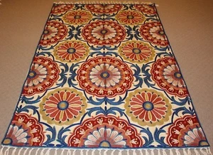 Large Persian Handmade Wool Rug Carpet Runner,Antique Oriental Home Decor 6x4 - Picture 1 of 12