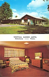 Matamoras PA Westfall Garden Motel on Route #6 & #209 Postcard - Picture 1 of 2