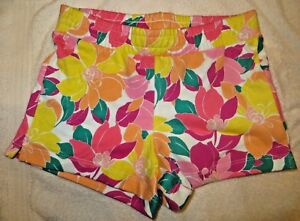 Gymboree Mix N Match Flower Floral Knit Shorts Size M Medium 7-8 7 8