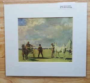 SIR ALFRED MUNNINGS - `GYPSY HORSE-COPERS `; MOUNTED PRINT. COUNTRY PURSUITS. - Picture 1 of 1
