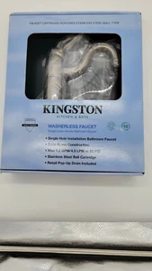 Kingston Messing viktorianische Badarmatur mit Metallhebelgriff | KB1408BL - Bild 1 von 2