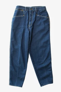 Vintage Gitano High Waist Blue Denim Jeans Small Zip Pocket Size 12 - Picture 1 of 2