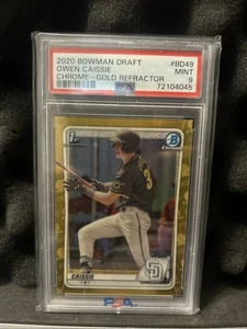2020 Bowman Draft Chrome Owen Caissie #BD-49 rifrattore oro /50 (RC) - Foto 1 di 2