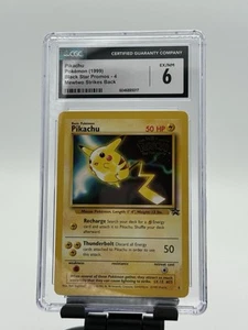 1999 Pokémon Pikachu WOTC Black Star Promos 4 CGC 6 PSA BGS WoTC - Picture 1 of 2