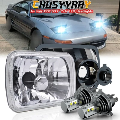 Faros LED de haz alto/bajo de 5x7"" para Toyota MR2 1985-1995 Corolla 1981-1992 Foto 1 de 4