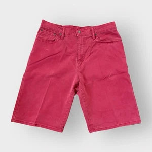 Levi's Men's Red 569 Jean Denim Shorts, 5-Pocket 34W x 23L - Picture 1 of 5
