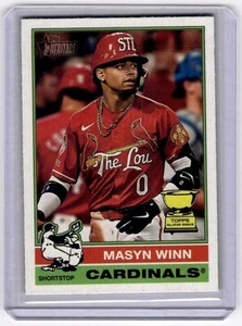2025 Topps Heritage Image Variation SP Rookie Cup Masyn Winn St. Louis Cardinals - Picture 1 of 2