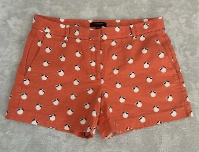 Pantalones Cortos Ann Taylor Devin Fit Para Mujer 6 Estampado Melocotón Informales Georgia Sorority Preppy Foto 1 de 4