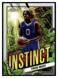 2024-25 Topps Chrome Instinct Refractors #INS21 Tyrese Maxey INSERTO - Imagen 1 de 2