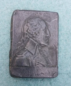 Antiker George Washington Profilguss 3,9 oz Bleibarren Metall - Bild 1 von 9