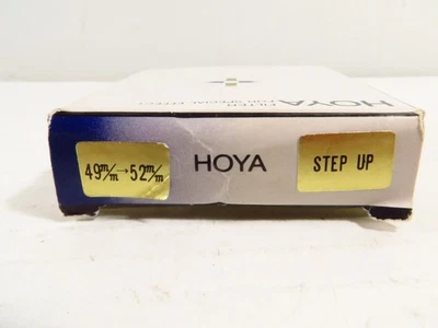 Hoya 49mm to 52mm Step-Up Ring, NEW in BOX - Image 1 of 2