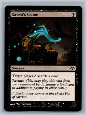 Magic The Gathering Eventide 4x Raven's Crime #41/180 MTG TCG CCG Playset - Image 1 of 2