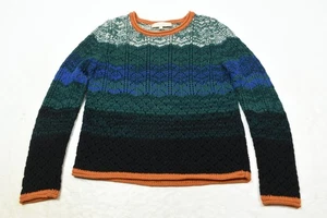 Suéter Vanessa Bruno Mujer Pequeño Azul Verde Tejido Manga Larga Pullover - Imagen 1 de 9