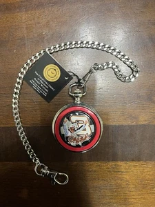 DALE EARNHARDT #3 Franklin Mint Pocket Watch with Leather Case & Chain w/COA - Picture 1 of 3