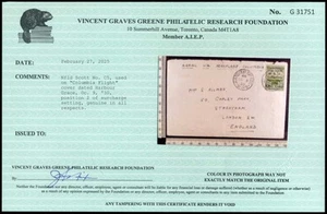 RARO TERRANOVA 1930 #C5 EN CUBIERTA PUERTO GRACIA A LONDRES, ¡CON CERTIFICADO!! - Imagen 1 de 3