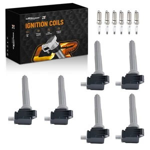 Juego de 6 bobinas de encendido + bujías para Ford Fusion V6 2017-2019 2,7 L FT4Z12029A - Imagen 1 de 13