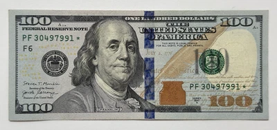 Series of 2017A $100 (One Hundred Dollars) "STAR NOTE" Crisp - Image 1 of 2