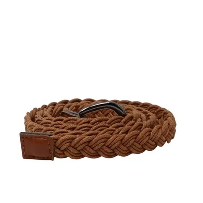 Braided Brown Belt Faux Leather Braided Cord One Size Women Casual Accessory #D5 - Image 1 of 4