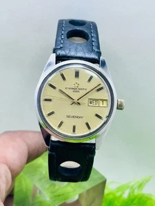 Vintage 1969 ETERNA MATIC 3000 SEVENDAY Day/Date Analog Men's Watch SWISS MADE - Picture 1 of 14