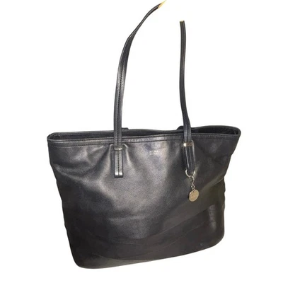 Nina Ricci Black Leather Tote Handbag - Image 1 of 4