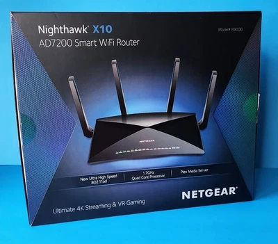 NETGEAR Nighthawk X10 AD7200 Smart WiFi Router (R9000) – Premium Condition - Image 1 of 4