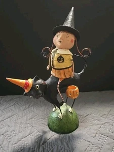 Lori Mitchell "Sissy und ihre Katze" Hexe Halloween Trick or Treats schwarze Katze gebraucht - Bild 1 von 9