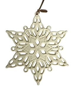 2004 Lenox Annual Snow Fantasies Snowflake Ornament 5.5” - Picture 1 of 7