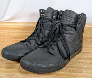 Supra Chad Muska 001 Black Skytop Hightop 08002-001-M  Men's Shoes Size 12 - Picture 1 of 22